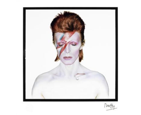 BRIAN DUFFY (BRITISH, 1933-2010): DAVID BOWIE ALADDIN SANE (EYES SHUT),1973, printed later,no.35 of 75, archival pigment prin