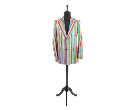 Keith Richards / The Rolling Stones: A satin rainbow jacket made for Keith,circa 1967,a labelled Granny Takes A Trip, The Wor