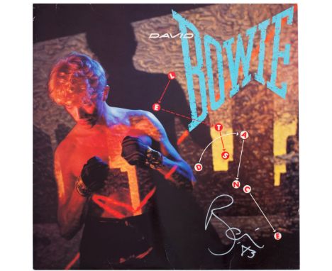 David Bowie: An Autographed Copy Of The Album Let's Dance,1983,EMI AML 3029, the front cover signed by David Bowie in silver 