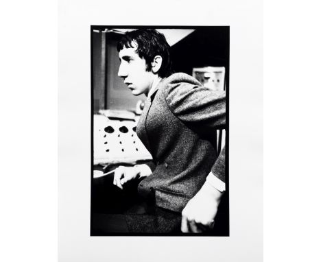 Iain MacMillan (British, 1938-2006): Pete Townshend of The Who,1960s,a vintage black and white photographic print of Pete Tow