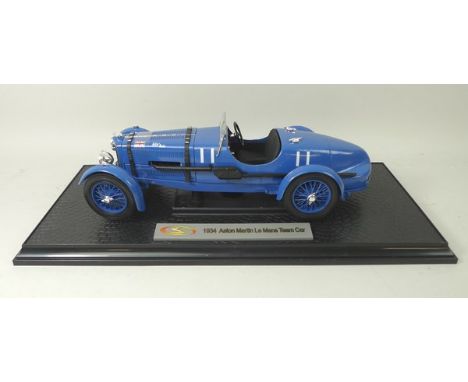 A Carroll Shelby 50th Anniversary model of an Aston Martin DBR1, Signature Models 1934 Aston Martin Le Mans Car Team, scale 1