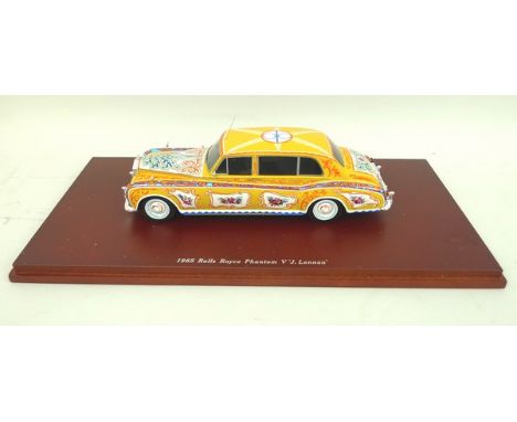 A Truescale miniature model of a 1965 Rolls Royce Phantom V, Mulliner Park Ward 'J.Lennon', scale 1:43, mint and boxed 