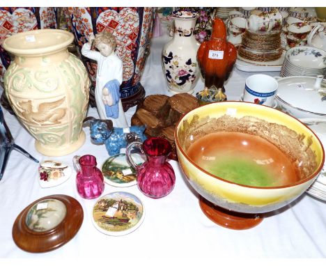 A Beswick Gleneagles whisky decanter; a selection of decorative china and glass