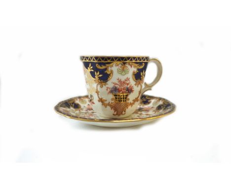 A quantity of Royal Crown Derby Imari tea and decorative wares, including; two cabinet cups and saucers, three pin dishes, a 