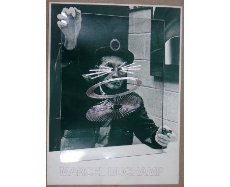 Richard Hamilton (1922-2011), Marcel Duchamp, colour lithograph with silver overlaying, unframed, 80cm x 59cm. DDS