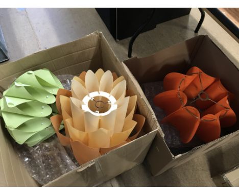 Various vintage light shades