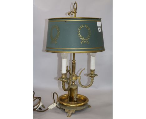 A French style Bouillotte lamp H.64cm