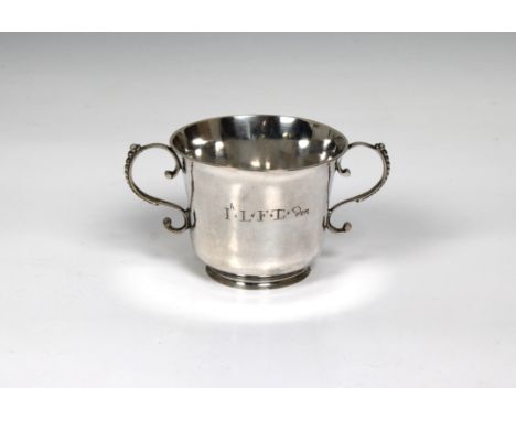 maker's mark IA struck once to base &amp; once below rim (unknown, Guernsey c.1763-1807), of typical form, the body in good g