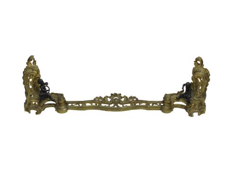 featuring a cold cast figure of cupid firing an arrow and another playing the horn, 50 x 15½in. (127 x 39.4cm.) x 16in. (40.6