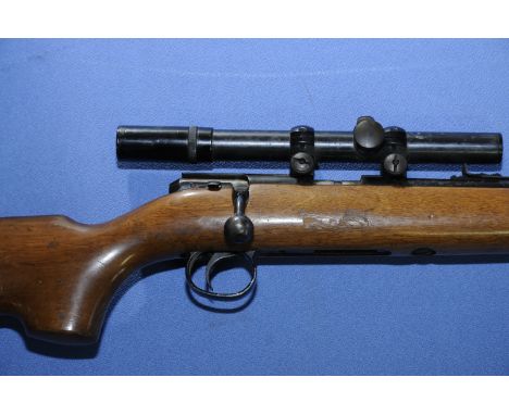 BSA Super Sport 5 .22LR bolt action rifle (lacking magazine) mounted with 3x36 scope, serial no 2266SB (section 1 certificate