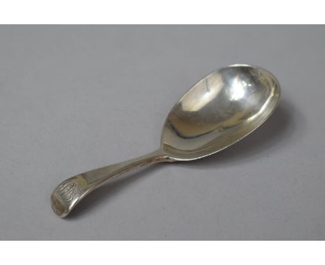 A Silver Tea Caddy Spoon, Hallmarked London 1878 