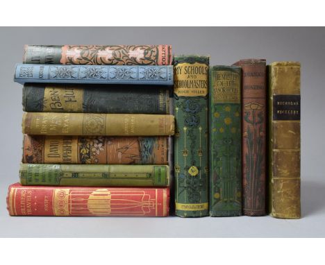 A Collection of Nine Early 20th Century Published Novels to Include 1908 Edition of Gulliver's Travels, The Brave Men of Eyam