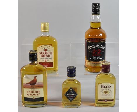 A Collection of Various Blended Scotch Whiskies to Include Whyte and Mackay, Famous Grouse, Bells etc 
