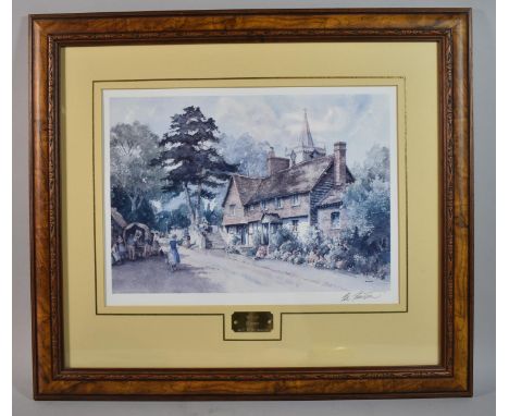 A Framed Signed Sturgeon Print, Witley, Surrey, 34x24cm 
