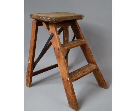 A Set of Vintage Folding Kitchen Steps 
