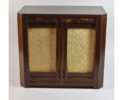 A GEC Wireless Loud Speaker in Oak Case, 14cm wide 