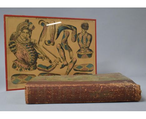 A Bound French Volume, Pages D'Alsace et Lorraine Together with a Framed French Print, Pantins 