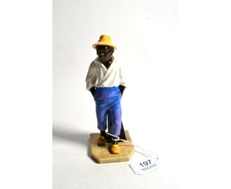 A Royal Worcester figure 'Sambo', modelled by James Hadley, model No. 840