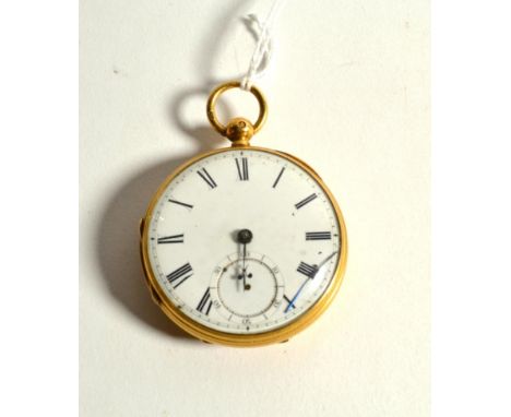 An 18 carat gold pocket watch 