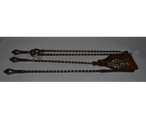 A group of fire tools 