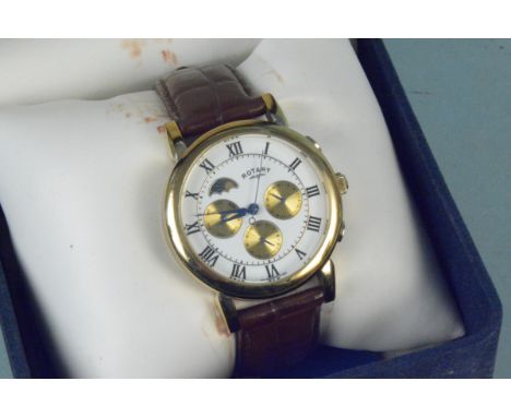 A gents Rotary calendar cased wristwatch