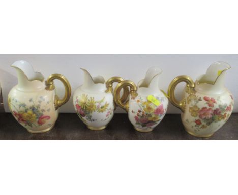 Four Royal Worcester flat back jugs&nbsp;