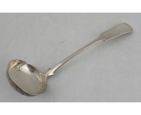 A Scottish silver sauce ladle, maker Cameron Dundee, weight 28g