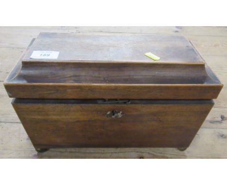A 19th century Rosewood tea caddy&nbsp;