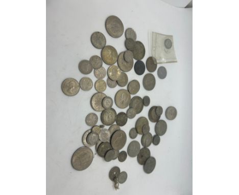 Selection of assorted vintage coins 
