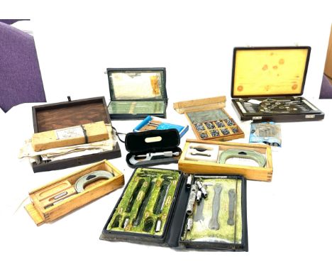 Selection of vintage measuring tools 