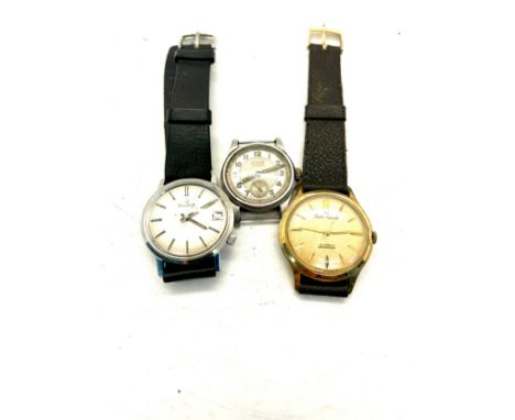 Vintage Smiths Imperial Cyma &amp; Bulova Accutron Mechanical Wristwatches. 