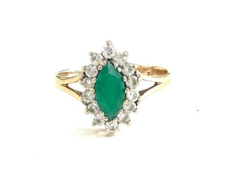 9ct gold ladies dress ring 1.7 grams ring size m 