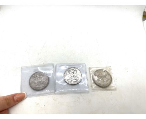 Three vintage crowns includes years 1887, 1900 and 1935 