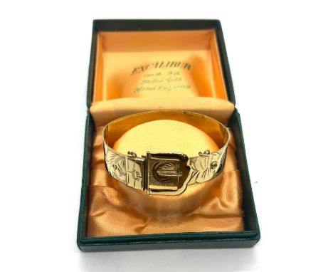9ct rolled gold hand made bangle 