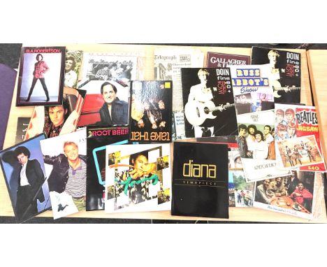 Selection of vintage music and theatre programmes 