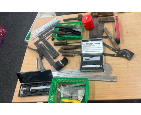 Selection of tools includes chissles, files etc 