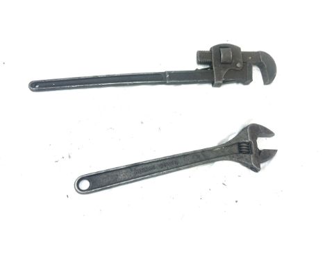 Record adjustable spanner bahco and a wrench 