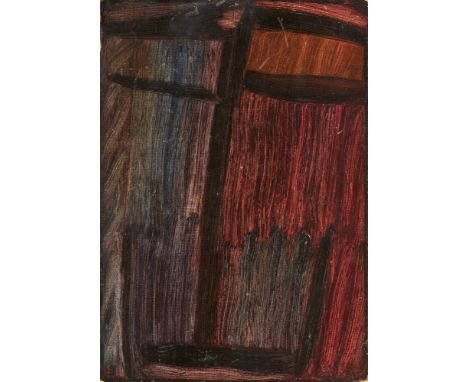 Alexej von Jawlensky, Grosse Meditation May 1936 N. 27Öl auf leinenstrukturiertem Karton, auf Holz montiert. 25 x 17,5 cm. Ge