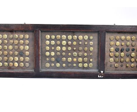 A large collection of buttons, to include The Royal Scots, The Kings Regiment, Prince of Wales's Volunteers, Royal Dragoon, A