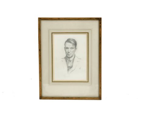 Sir James Gunn R.A. (1983-1964) pencil on paper, 'Self Portrait', 17.5 cm x 12.5 cm, label to verso, framed and glazed. ARR m