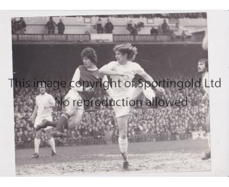 ARSENAL V WEST HAM UNITED 1975 FA CUP     Three original 10" X 8" B/W Press Photos, with stamps and paper notations on the ba
