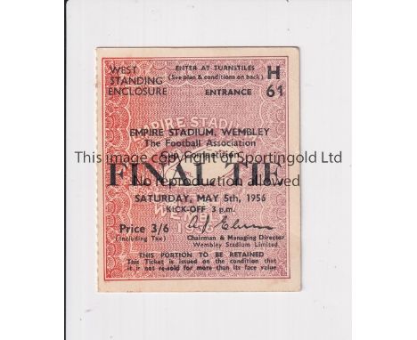 1956 FA CUP FINAL     Ticket for Manchester City v Birmingham City.     Good