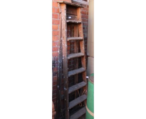 A set of vintage step ladders
