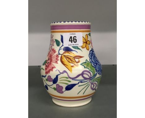 A Poole pottery vase decorated in BN design, shape 261.