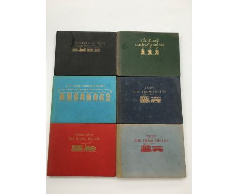 Rev W Awdry: six various Thomas the Tank Engine books; Four Little Engines, Eight Famous Engines, Duck and the Diesel Engine 