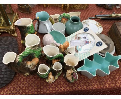 A collection of various Hornsea Royal Fauna china items together with a collection of Poole Pottery items.