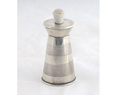 A 19thC Silver Pepper Grinder - Birmingham