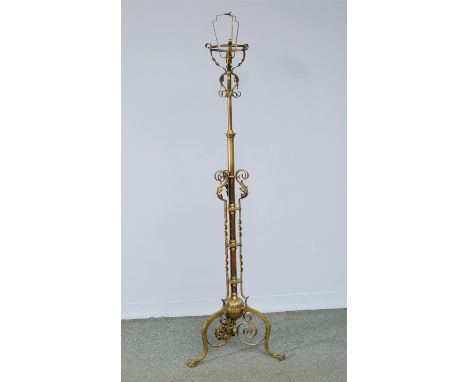 A Brass Standard Lamp - 150cm