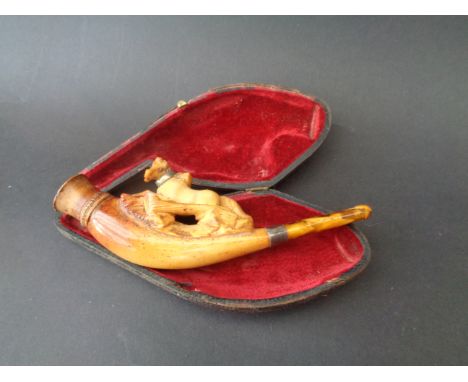 Meerschaum dog pipe & meerschaum horse pipe