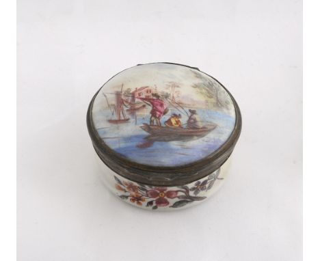 A Bilston Enamel Pill Box